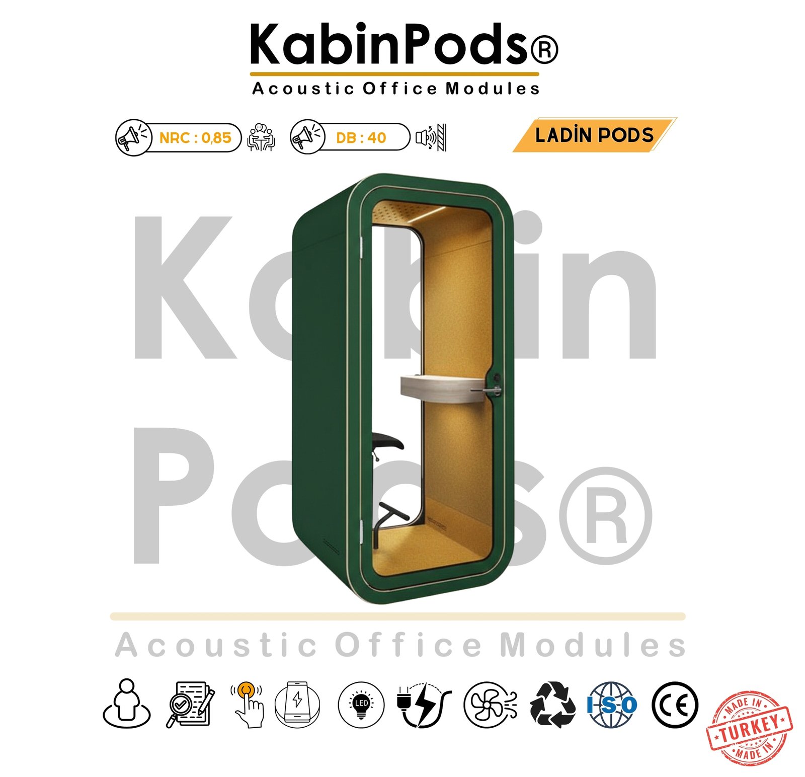 Akustik Telefon Kabini Detay - 12. Görsel - Ses Yalıtım Teknolojisi